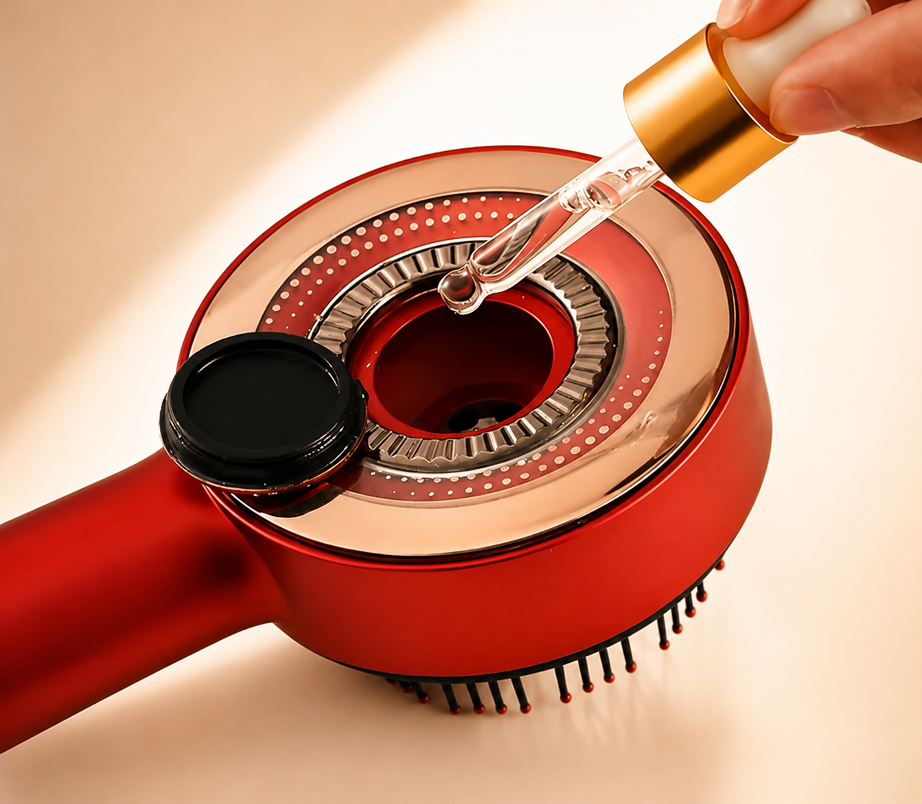 3-in-1 Electric Red Light Scalp Massager & Liquid Applicator Comb