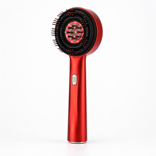 Electric Vibration Massage Comb Red Light Hair Growth Massage Scalp Brush anti Hair Loss Liquid Oil Applicator Hair Care
