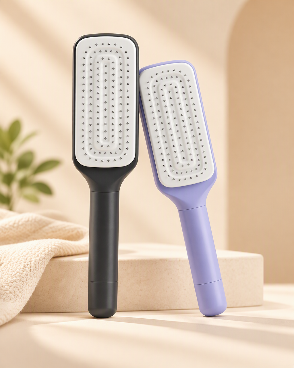 Retract - Self-Cleaning Retractable Detangling Hairbrush