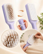 Retract - Self-Cleaning Retractable Detangling Hairbrush