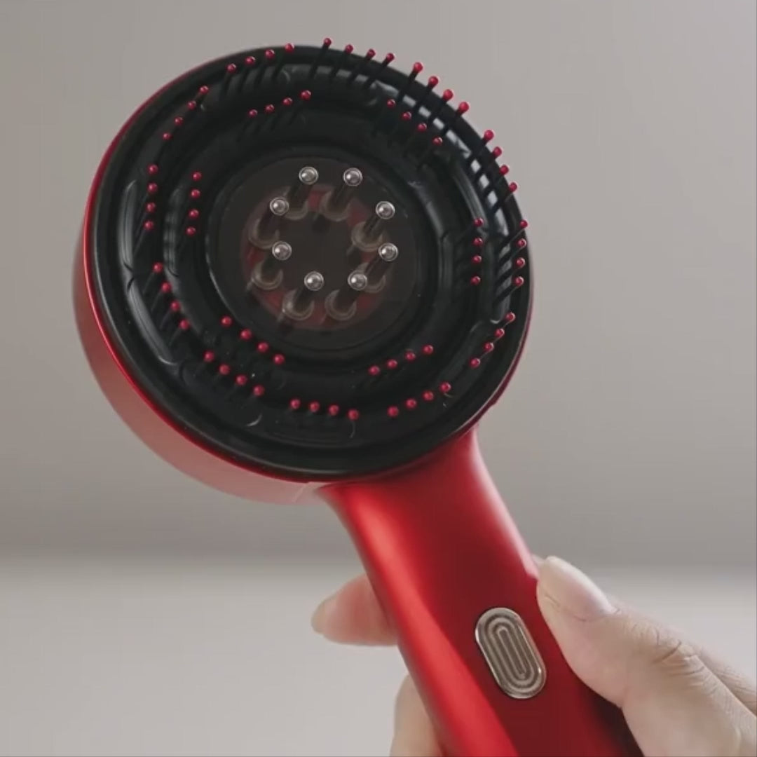 3-in-1 Electric Red Light Scalp Massager & Liquid Applicator Comb